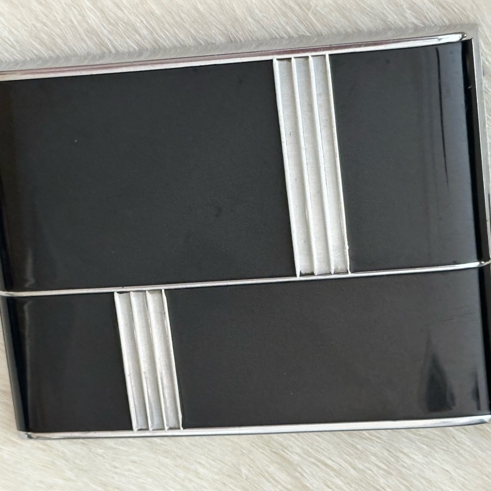-SOLD Vintage Evan’s Cigarette Case black enamel